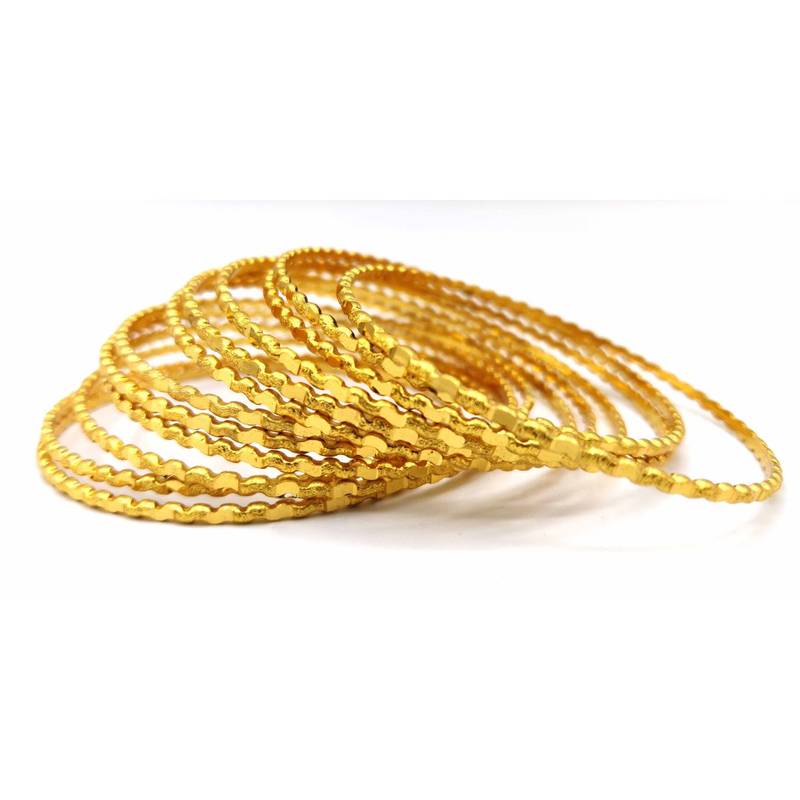 gold plated bangles